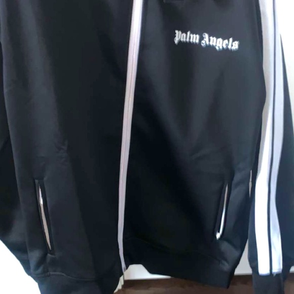 Mens Black Palm Angels Tracksuit Jacket - Picture 1 of 1